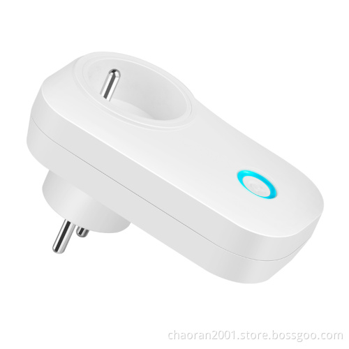 French Standard Alexa Ios/Andriod Remote Control Wifi Smart Plug 433 Remote Control Socket Plug